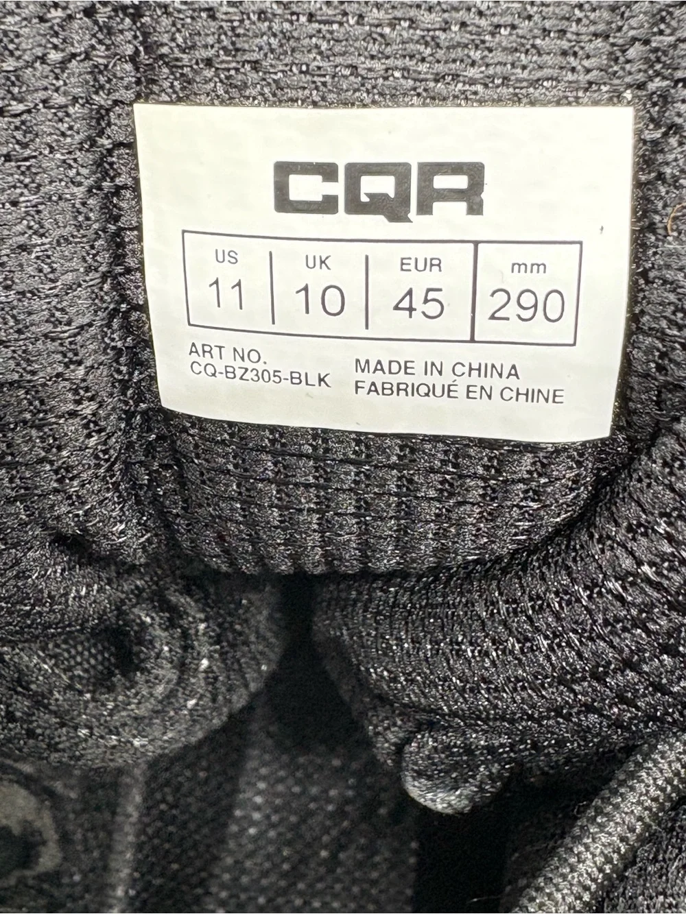 CQR Men’s Tactical Combat Boots Black Size 11 CQ-BZ305 New With Tags